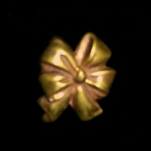 Art Nouveau Brass Bow Ring